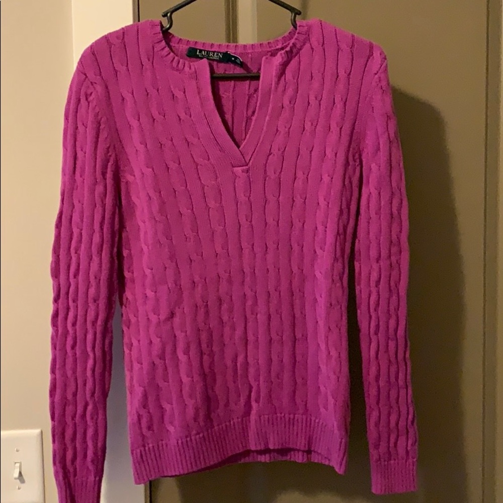 Cable knit sweater